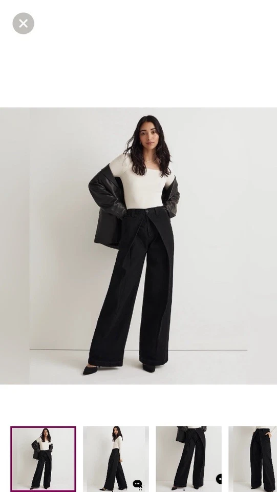 Pantalón vaquero Wilkes lavado pierna extra ancha MADEWELL NUEVO CON ETIQUETAS $148 talla 30 NN456