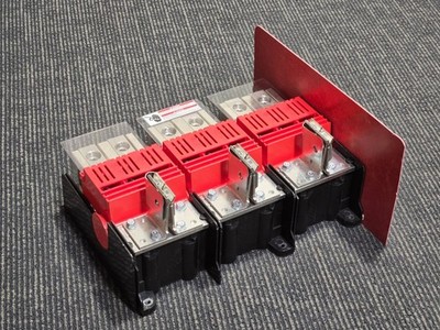 Siemens R508853 3-Pole Power Distribution Block AL9CU High Current Assembly