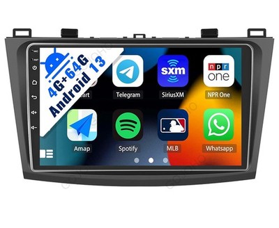 4+64G For Mazda 3 2010-2013 Apple Carplay Android 13 Car Stereo Navi Radio GPS