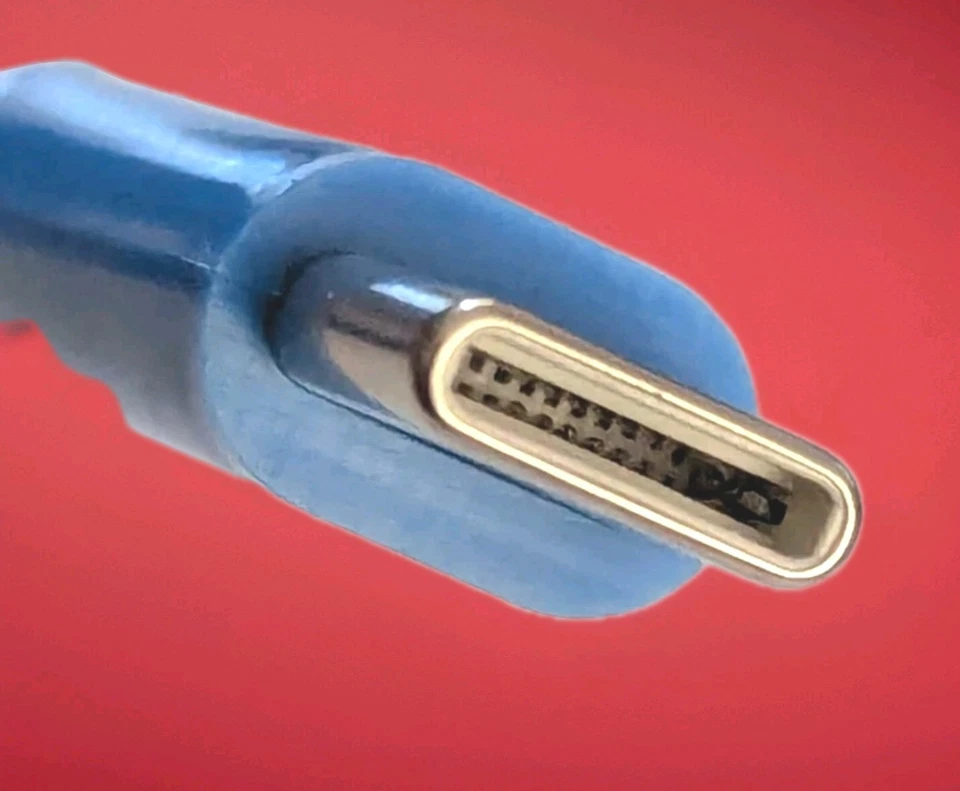 Cable de carga RÁPIDO azul de 10 pies tipo C a tipo C 65 W envío rápido gratuito de 3-5 días Foto 4 de 4