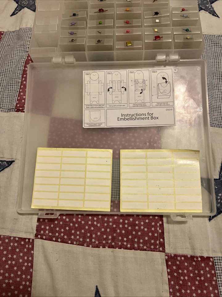 Cropper Hopper Embellishment Organizer  w/scrapbooking Brads Included - Image 3 of 4