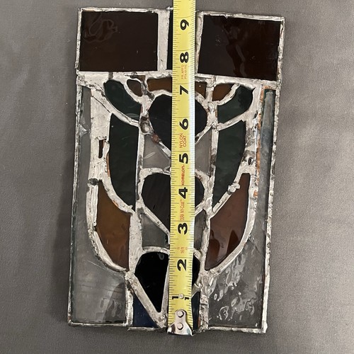 VTG Stained Glass Panel/Sun Catcher Multicolor 5.75x9.25” - Picture 11 of 12