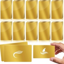 2X(100pcs Metal Engraving Blank Color Aluminum Sheets Engraving Business2247