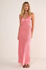 Nastygal Coral Maxi Dress Womens Going Out Dresses