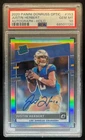 2020 Donruss Optic Justin Herbert Rated Rookie Auto Holo RC #80/99 PSA 10