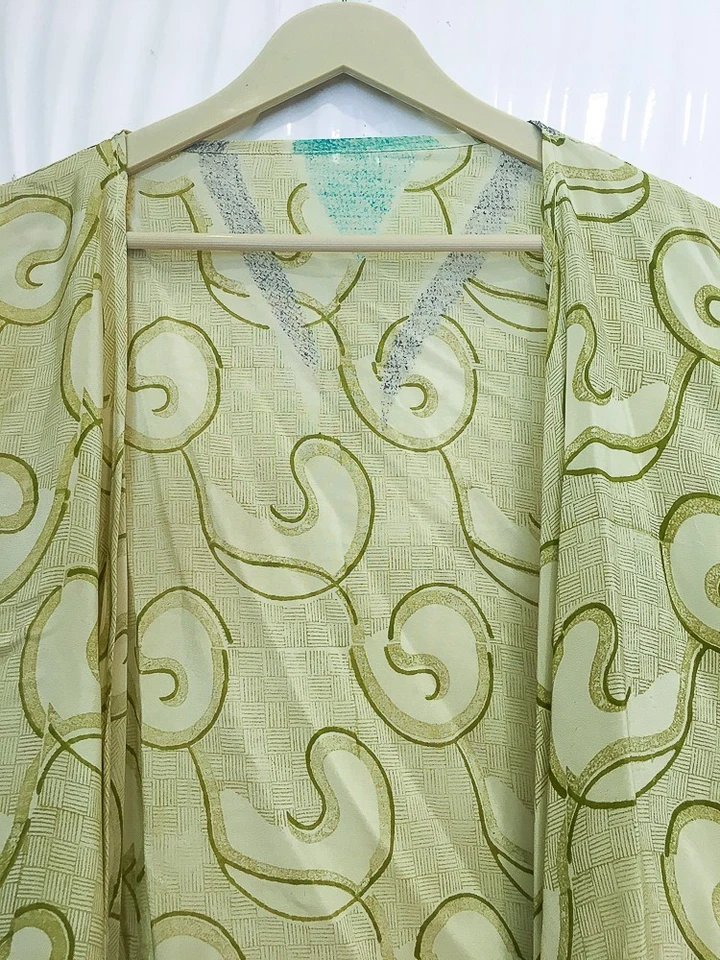 Silk Wrap Top Tie Blouse Boho Crop Tops Dress Girls Woman Clothing PSW1732 - Image 3 of 4