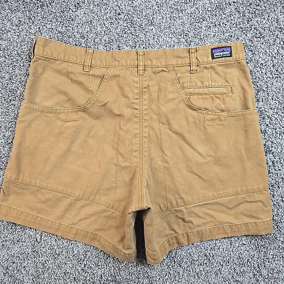 Pantalones Cortos Patagonia Stand Up Para Hombre 36 Marrón Lona Senderismo Gorpcore Escalador 57227 Foto 2 de 4