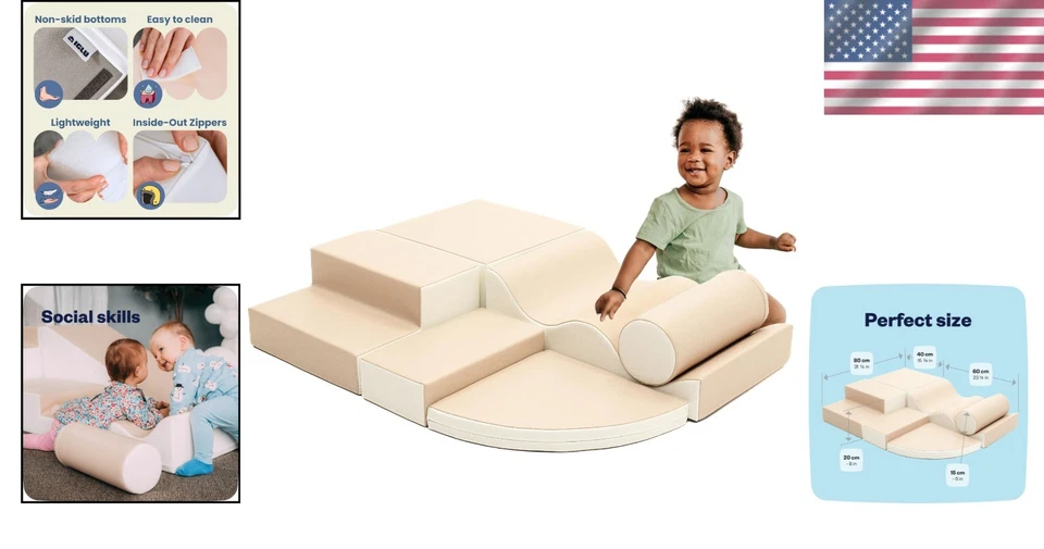 Motor Skills Development Set for Kids - Beige/White - Image 2 of 4