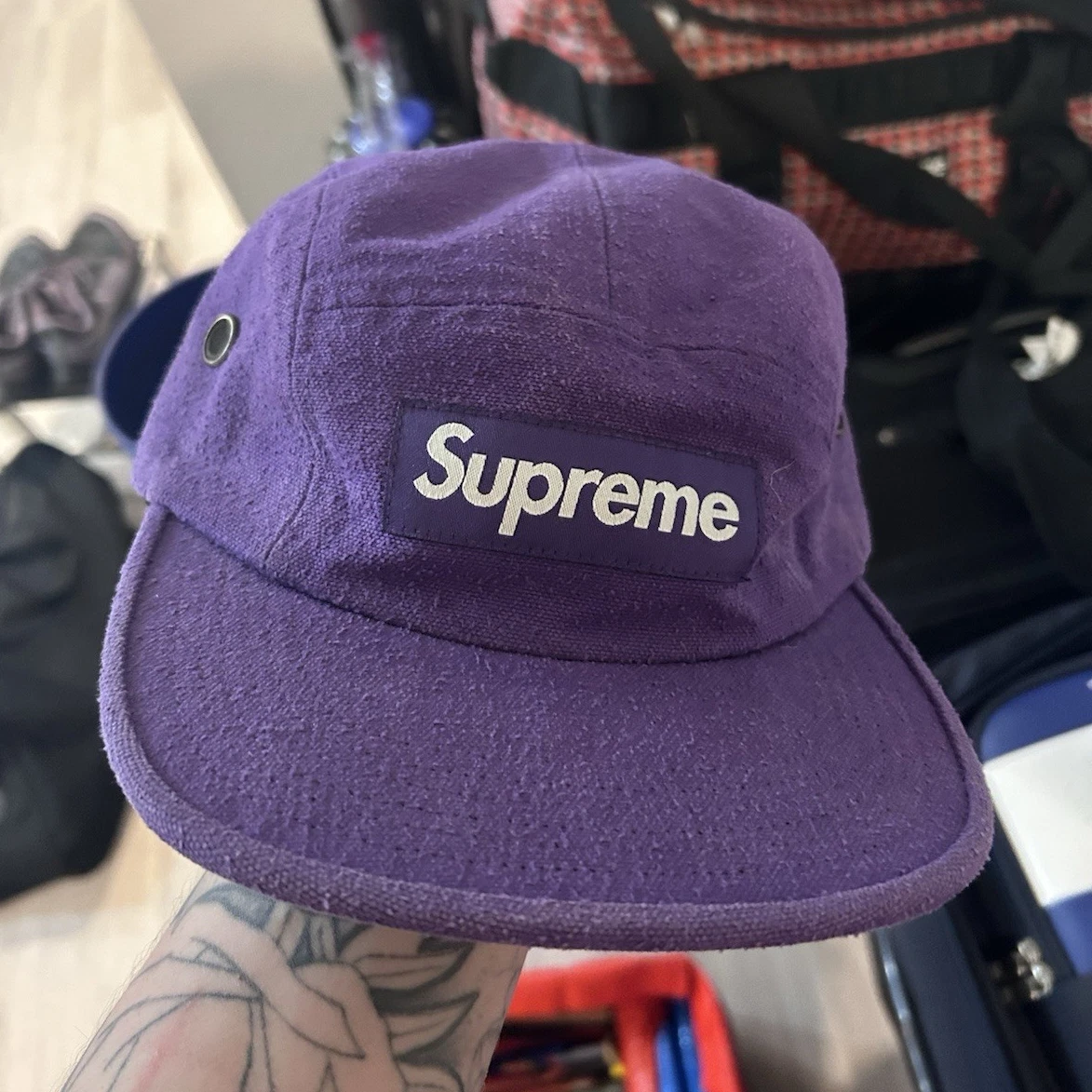 Supreme 紫色帽子男士| eBay