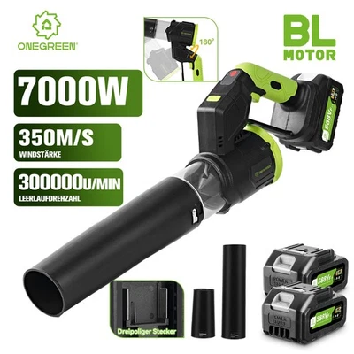 ONEGREEN Akku Bläser Turbogebläse Handgebläse Turbo Luftgebläse Blasgerät Für Makita 18V