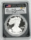 2023 W American Silver Proof Eagle PCGS PR 70 DCAM Emily Damstra signed