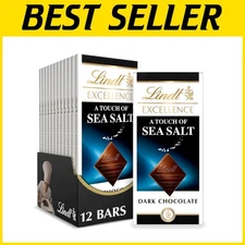 Hand Harvested Sea Salt Dark Chocolate Bars 12 Pack