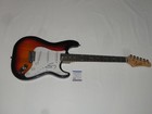 STEVE LUKATHER SIGNED SUNBURST ELECTRIC GUITAR TOTO PROOF PSA COA — photo 1