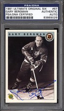 1991 ULTIMATE ORIGINAL SIX GARY BERGMAN PSA DNA AUTOGRAPH AUTO SIGNED RED WINGS