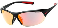 Nike Skylon Ace M Black Wrap Sunglasses w/ MAX Optics Mirrored Lens - FQ4684 010