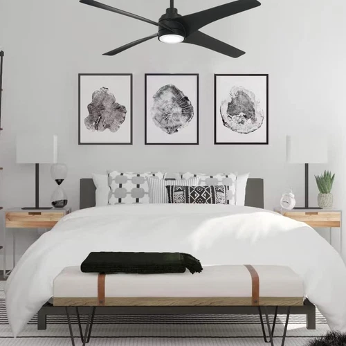 56" F543L-CL Ceiling Fan with 20W LED Light in Stylish Coal Finish - Picture 9 of 9