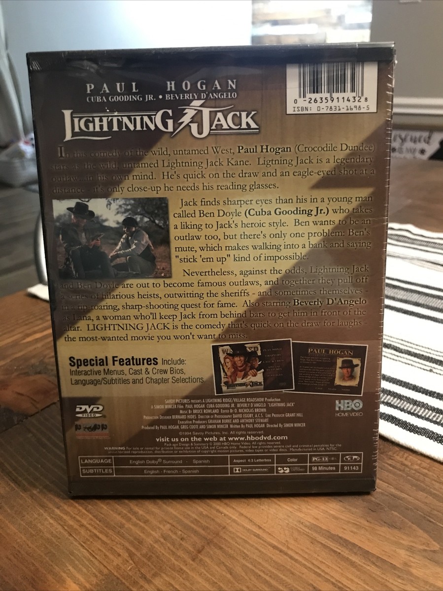 Lightning Jack DVD Paul Hogan western Beverly Dangelo Cube