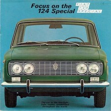 Fiat 124 Special 1969-71 UK Market 8pp Sales Brochure 