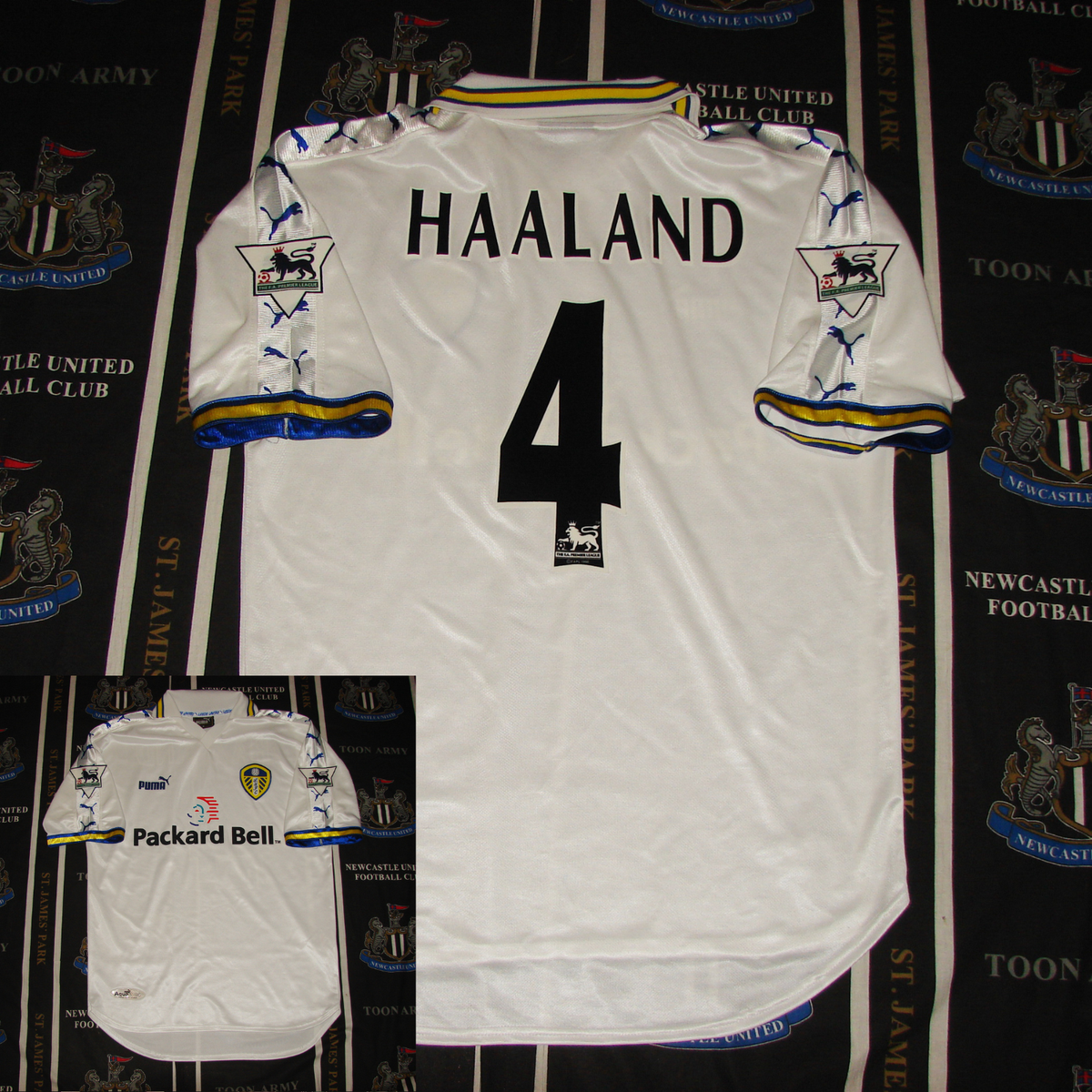 Leeds United Home Football Shirt Jersey 1998 2000 Alfie Haaland