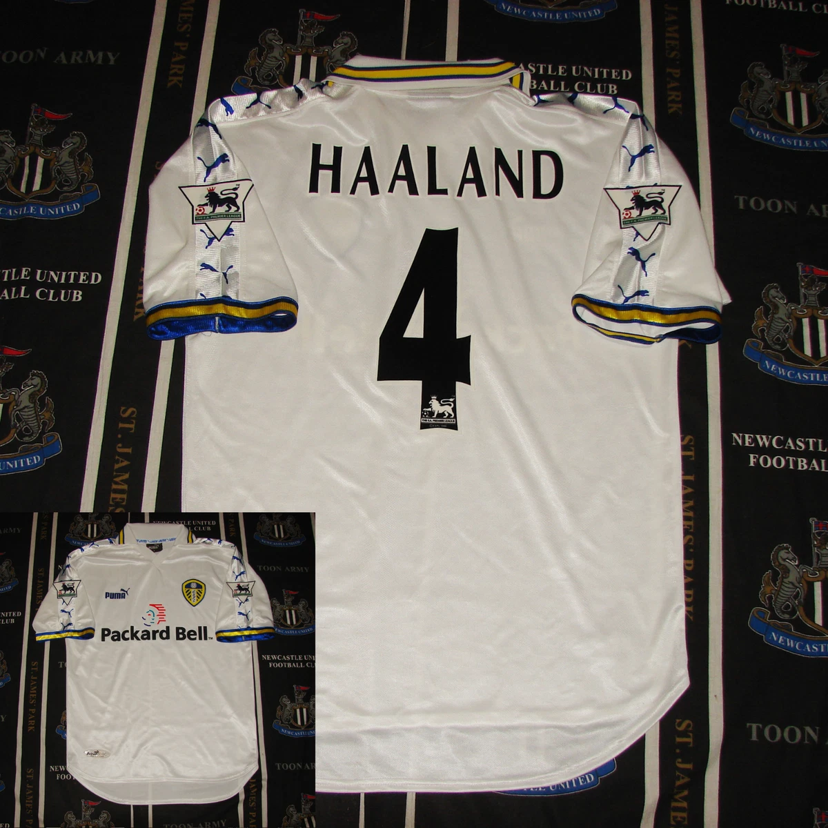 Leeds United Home Football Shirt Jersey 1998 2000 Alfie Haaland Puma Size M eBay