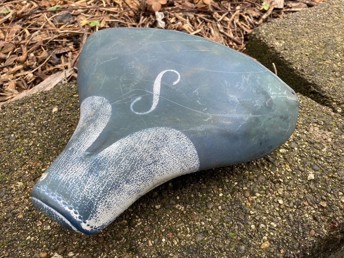 Schwinn 'S' Blue \u0026 White Bicycle Seat - Saddle - Mesinger - Seat Clamp |  eBay