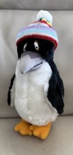 1982 Sea World Pete the Penguin Mascot Plush Stuffed In Hat Dakin EUC