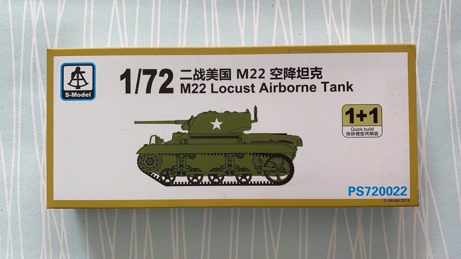 S-Model PS720022 1/72 M22 Locust Airborne Tank 1+1 Plastic Model