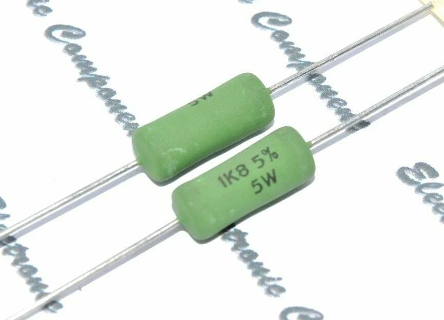 4pcs - Vishay-BC(PHILIPS) AC05 5W 5% Cemented Wirewound Resistor - Image 2 of 4