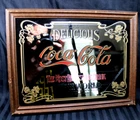 Vintage Coca Cola Mirror Sign - Most Refreshing Drink In The World 12'' × 15''