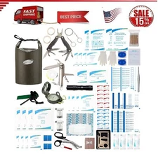 234pcs Waterproof First Aid Kit with Survival Camping Compass Boat Emergency