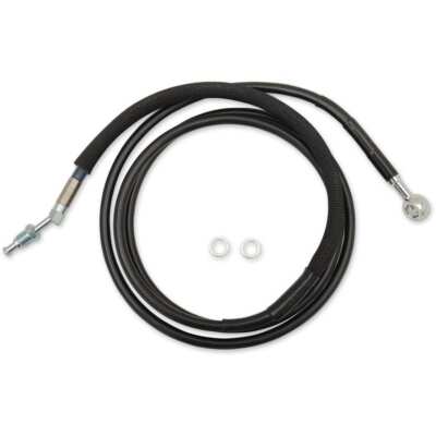Drag Black Braided Extended Plus + 8 Hydraulic Clutch Line Cable FLH/X 17-20