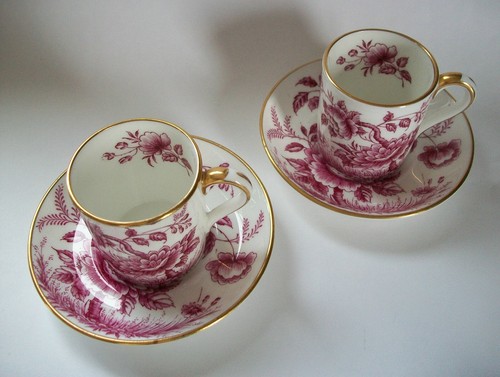 E. BRAIN & CO. - 'Peony' - Foley Demitasse Cups & Saucers - U.K. - Circa 1950's - 第 2/8 張圖片