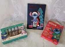 Disney Stitch Makeup  Christmas Eyeshadow Palette 5 Hibiscus Seed Oils 3 Sheet +