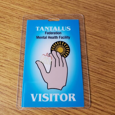 Star Trek ID Badge-Tantalus Federation Mental Health Facility Costume Cosplay