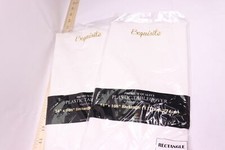  2-Pk Exquisite Premium Quality Table Cover Plastic White 54" x 108" 8734165