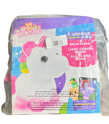 Adopt Me! Neon Unicorn Light-Up Plush - Soft and Cuddly - Three Light-Up  Modes - Directly from The #1 Game, Exclusive Virtual Item Code Included 