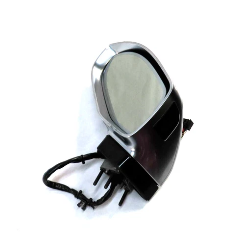 13-17 AUDI S7 (C7) LEFT DOOR MIRROR AUTODIM HEATED BLIND MEM P-FOLD (ALUMINIUM)