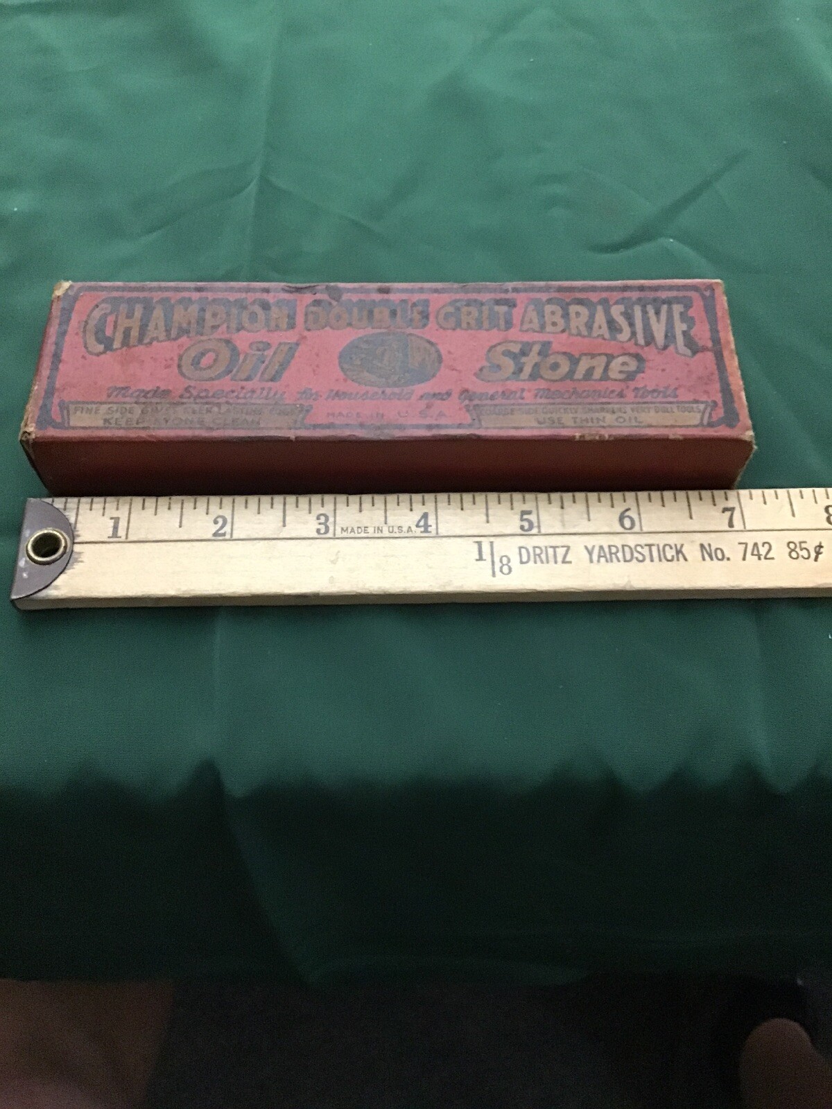 Champion Double Grit (Fine & Coarse) Abrasive Oil Stone & original