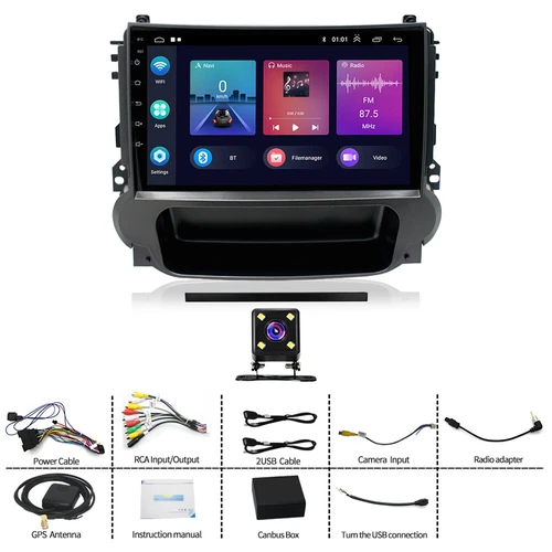 Radio estéreo para automóvil Android 13 Carplay GPS navegación WIFI para Chevrolet Malibu 2013-2015 - Imagen 1 de 11