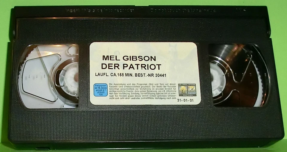 Der Patriot (VHS Video Kassette) 2000 | Lauflänge: ca. 158 Minuten | Mel Gibson - Bild 3 von 3