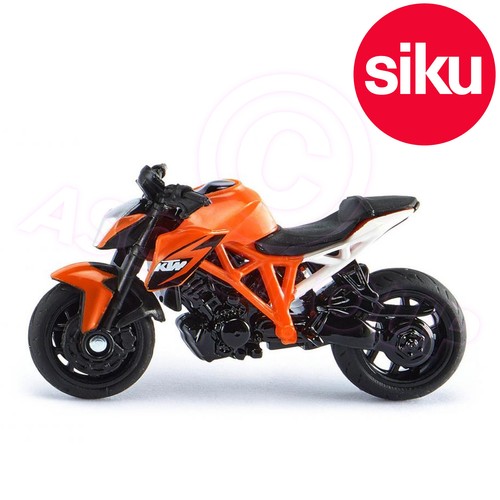 Siku 1384 KTM 1290 Super Duke R Motorcycle Dicast Model Moving steering & Stand