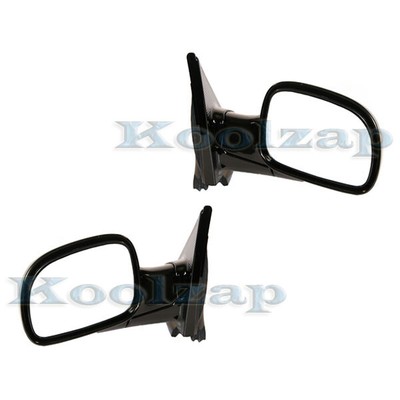 For 01-07 Caravan/Town & Country Rear View Mirror Manual Folding Black SET PAIR