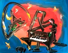 Original Oil Painting Wall Art Impressionism  STRETCHED Paris Eiffel Tower