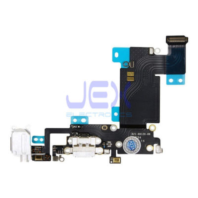 White Charging Port/dock Microphone Headphone jack Flex Cable for Iphone 6S Plus