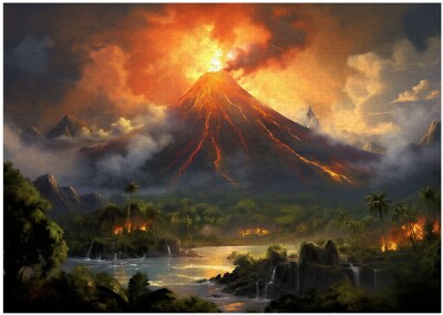 Vulkankatastrophe Puzzle 300/500/1000 Teile