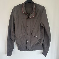 Zara  jacket men’s, grey, zip up, pockets, size: Medium 