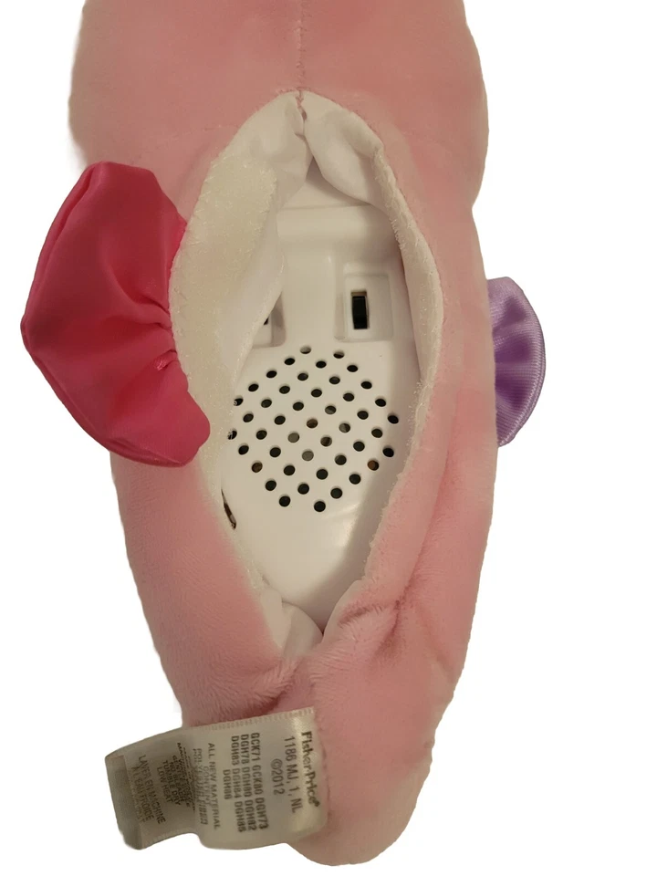 Juguete de peluche Fisher Price Soothe Glow Seahorse rosa para niños usado funciona ver fotos Foto 4 de 4