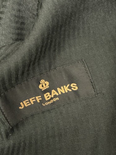MS5428 Jeff Banks24:7 men check charcoal TROUSERS W34 L29 - Picture 7 of 8