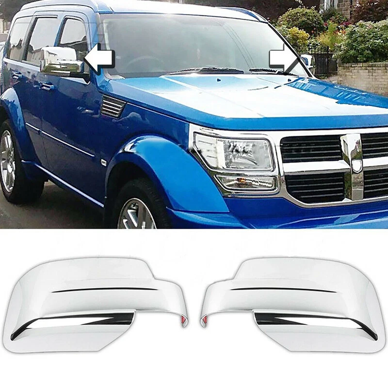 For 2007-2012 Dodge Nitro 2008-2013 Jeep Liberty Mirror+Door Handle Cover Chrome - Изображение 2 из 4