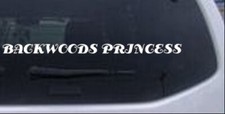 Backwoods Princess Windsheild Car Or Truck Window Laptop Decal Sticker